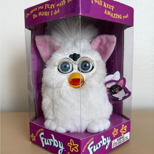 Never opened new 1998 vintage White Furby Interactive Toy